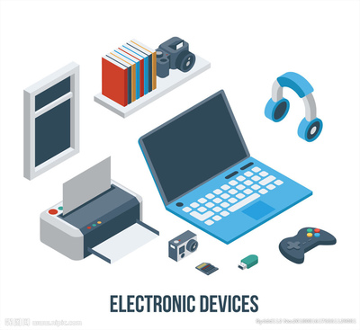 8款創(chuàng)意立體電子產(chǎn)品矢量素材圖片