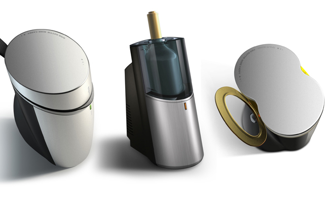 Wine Caddy設(shè)計(jì)案例 融合科技與美學(xué)的電子酒具創(chuàng)新